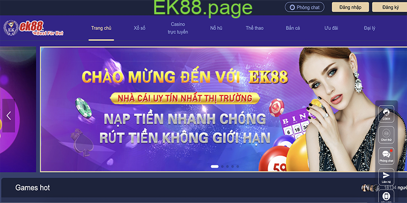 EK88 là gì? Đánh giá uy tín nhà cái EK88 Casino chi tiết